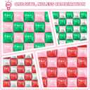 30PCS Double Sided Square Foil Balloons Wall,19 Inches Chrome Foil Balloons Tunnel Arch Garland Kit for Birthday,Anniversary,Wedding,Graduation Party Background Graduation Party Decoration (Pink Silver and Red Green)