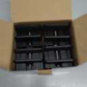 Bed Risers with Adjustable Screw Clamp, Fits Furniture Frame from 0 to 1.5 Inch, Furniture Risers 2 Inch Heavy Duty Risers for Square Round Straight Furniture Legs Support up to 5000Ibs (4Pack, Black)