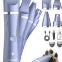 oneisall Dog Paw Trimmer 4 in 1, Low Noise Dog Clippers for Grooming, Cordless Dogs Grooming Kit Nail Grinder, IPX7 Waterproof Puppy Shaver for Pets's Paws, Eyes, Ears, Face, Rump