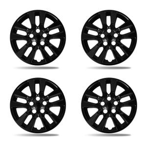 Paanlok 16 Inch Gloss Black Wheel Covers Compatible with 2013-2018 Nissan Altima Sedan, Fits OEM 16" Stock Steel Wheels, OEM Hubcap #40315-3TM0B, Snap-On Hubcaps 4-Pack