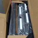 Furnulem Bedroom Dresser with 7 Drawers,Tall Industrial Fabric Chest of Drawers, Vertical Storage Tower Bedside Furniture in Living Room,Closet,Entryway-Sturdy Steel Frame(Rustic Brown) (11.8"D x 15.8"W x 43.3"H (7 Drawers))