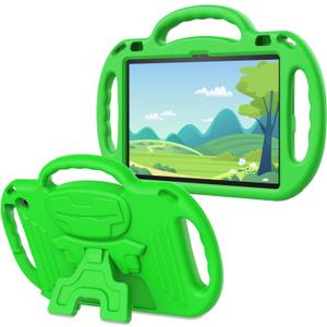 AVAWO Kids Case for 10-inch Tablet with Shoulder Strap, Lightweight Shockproof Handle Cover for 10" Tablet(Not for Other Tablet), Spring Green