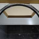 12-inch Aluminum Frame Modern Black Round Wall Mirror, Suitable for Decorative Small Metal Frame Round Mirrors in bathrooms, Living Rooms, entrances, and corridors(Black, 12x12)