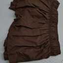 Wrap Around Dust Ruffle Bed Skirt - Brown - for Full Size Beds with 12 Inch Drop - Easy Fit Elastic Strap - Adjustable Pleated Bedskirt w/Brushed Fabric - Wrinkle Free - for Women, Men, Kids & Teens