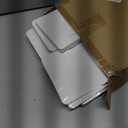 Stacking-Block Design Cake Stands for Party, Customizable Height, Sturdy Cardboard Column with Clearance Acrylic Plate, Reusable Round Cylinder Stands for Party for Birthday, Milky White