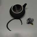 Innolife 300ml/10oz Cast Iron Teapot, Japanese Tea Pot with Stainless Steel Infuser for Loose Leaf, Black