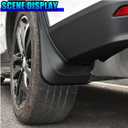 Craedli 4PCS Car Mud Flaps, 12"8.5" Universal Bendable Auto Splash Guards Set with Screws, Flexible Vehicle Front & Rear Mudguard Protection Accessories for SUVs, Trucks, Cars (Black)
