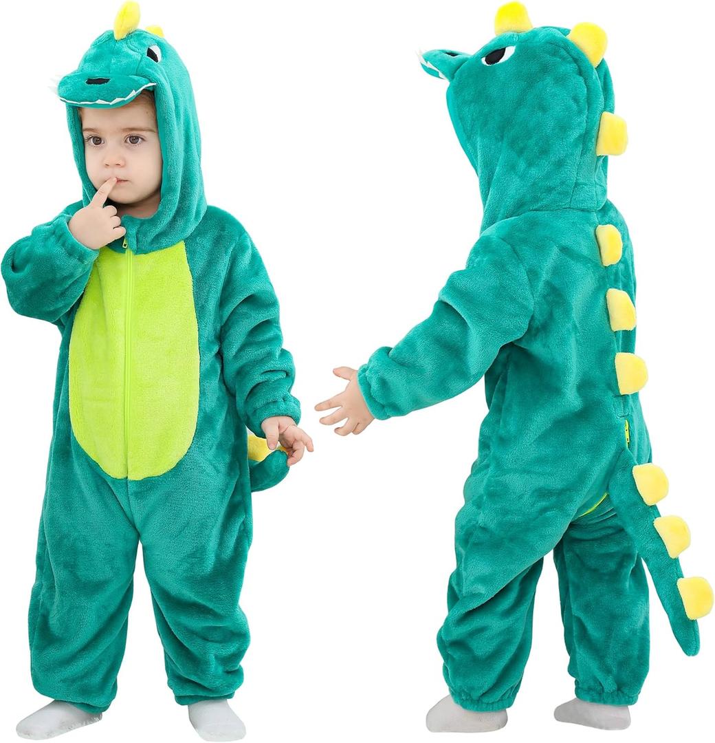 TONWHAR Baby Boy's Girl's Animal Bodysuit Infant And Toddler's Romper Jumpsuit Halloween Costume Partywear (1-3 Months)