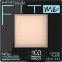 Maybelline Fit Me Matte + Poreless Pressed Face Powder Makeup & Setting Powder, Translucent, 1 Count (0.29 Ounce (Pack of 1))