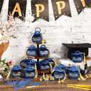 TaoBary 30 Pcs Graduation Cap Gift Boxes Graduation Decorations Class of 2026 Candy Box with Tassel for 2026 Grad Party Favors Supplies(Royal Blue, Gold)