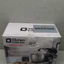 Kitchen in the box Stand Mixer,3.2Qt Small Electric Food Mixer,6 Speeds Portable Lightweight Kitchen Mixer for Daily Use with Egg Whisk,Dough Hook,Flat Beater (Black)