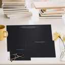 qiqee 10PCS Black Gift Bags with Ribbon Handles Mulit Assorted Sizes Gift Wide Bags (2pcs Large 13", 4pcs Medium 9.6", 4pcs Small 6.3",Tissue Paper)