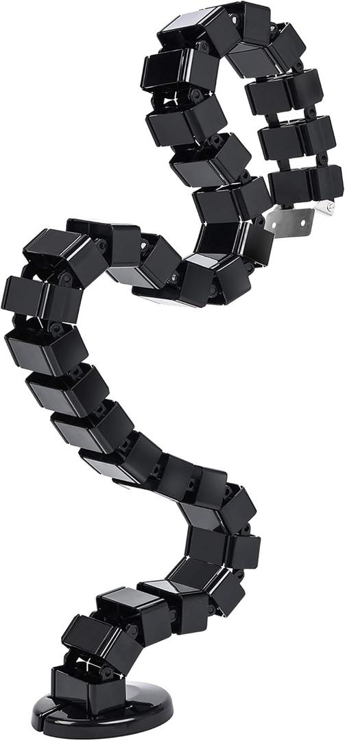 Vwindesk Vertebrae Cable Management Spine Kit | Height Adjustable Desk Quad Entry Wire Organizer, Black