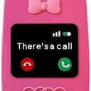 YAKVOOK Mirror Case Compatible with iPhone 14 Pro，Cute Kawaii 3D Cartoon Retro Phone Cover Fun Soft Rubber Shockproof Protector for Women Girls-Rose Red