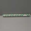 MAYPLUSS Christmas Diagonal Stripe Gift Wrapping Paper - 17 Inch X 33 Feet - Classic Green and Luxury Gold Foil Crafty Stripe Gift Wrap for Holiday Wedding, Birthday Party Showers and Scrapbooking