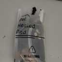 furrybaby Pet Heating Pad, Waterproof Dog Heating Pad Mat for Cat with Durable Anti-Bite Tube Indoor for Puppies Dogs Cats (1 Pack Black, Round 12in, Temp Adjustable)