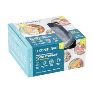 Round Nesting Trio Containers (Set of 3) Clear