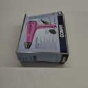 Conair Hair Dryer with Retractable Cord, 1875W Cord-Keeper Blow Dryer,Pink (3 Piece Set)