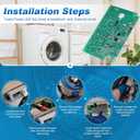 OEM WH22X35837 Inverter Control Board Compatible with GE Washer Board WH22X29531 WH22X32059 WH22X32957 WH22X34657 AP7211663