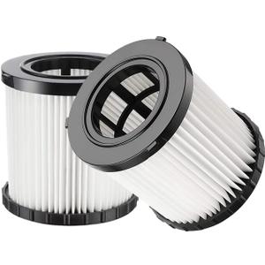 2 Pack DCV5801H Hepa Replacement Filter Compatible for DeWalt DCV580 DCV581H DeWalt DCV5801H Wet Dry Vacuum Replacement Filter Washable and Reusable (DCV5801H_2pcs)