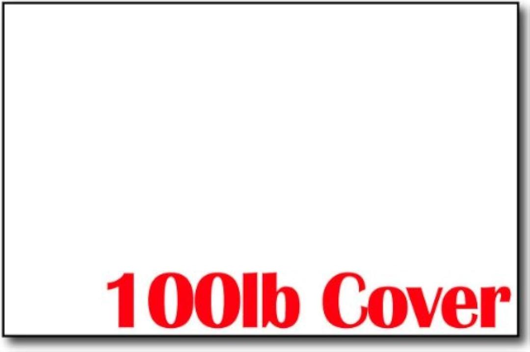 Ultra Thick 100lb Cover White Half Letter Size (5 1/2" x 8 1/2") Cards/Invitations/Cardstock Sheets - 100 Pieces