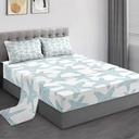 Queen Size Bed Sheet Sets, Starfish Sea Shells Nautical Soft Microfiber 4 Pcs Bedding Sets for Kids and Adults Bedroom Bed Decor, Seashells Ocean Beach Flat, Fitted Sheet and 2 Pillowcases