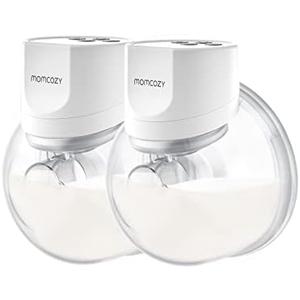 Momcozy Portable Pump S12 Pro for Breastfeeding, 24mm, 2 Count, Crystal White