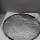 24 inch Round Mirror Black Metal Framed Wall Mount Bathroom Vanity Real Glass Circle Mirror for Home, Entryway, Living Room, Bedroom