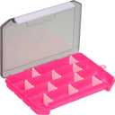 PATIKIL Waterproof Fishing Lure Box, Plastic Fish Tackle Accessory Storage Organizer Container, Pink