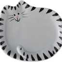 4 Inch Cat Tea Bag Holder Dish Coaster Ceramic Cats Spoon Holder Rest Tea Lover Gifts Soap Coaster for Home Party Decoration(British Shorthair)