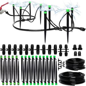 Drip Irrigation System Kit for Garden Watering, Sprinkler, 100 ft, 59.38 feet