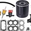 FH641V 15004-0760 Carburetor Compatible with Kawasaki FH661V FH721V FH751V FH601V FX801V FX850V 19-29 Hp Engine Replaces 15004-7029 15004-1008 with 49065-0724 Oil Filter & Fuel Pump