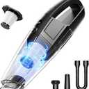 BSRCO Handheld Vacuum Cordless, Rechargeable 8000PA, Car Vacuum Portable Cordless, Hand Vacuum Rechargeable, 3 in 1, Lightweight, Hand Held Vacuum Cleaner for Car Home Office, Pet Hair