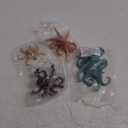 4PCS Octopus Figurines Sea Animal Toys,Plastic Ocean Animals Toys Figures, Realistic Soft Sea Creatures Toys for Kids Boys Girls - Birthday Gifts for Kids Cake Toppers Decoration