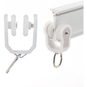 2 x Curtain Tracks Accessories (10 Pack Curtain Track Roller Hooks)