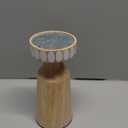 HD 8IN WOOD CANDLE HOLDER