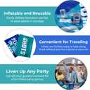 3 x Giant Dice Drinking Game for Adults - Blow Up Dice PVC Inflatable and Reusable 2 Dice - 10" - Jumbo Dice for Indoor Outdoor Fun Games, Pool Parties, Lawn Floor Games