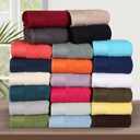 GLAMBURG 100% Cotton 2 Pack Oversized Bath Towel Set 28x55 Inches, Ultra Soft Highly Absorbant Compact Quickdry & Lightweight Large Bath Towels, Ideal for Gym Travel Camp Pool - Black