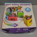 Hapinest Rotating Art Supply Organizer - Crayon, Marker & Pencil Storage Solution for School Teachers & Classroom Crafts - Rotating Desk Organizer Caddy