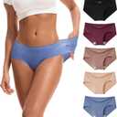 INNERSY Women's Soft & Thin No Show Modal Underwear Quick Dry Panties for Summer 5-Pack (XXL)
