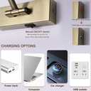 5000mAh Picture Light Battery Operated,15.7In Antique Bronze Wireless Rechargeable Picture Light 3 Colors Dimmable Art Light with Remote Timer for Paintings,Gallery