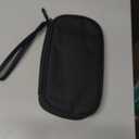 Electronics Organizer Bag Pouch Cable Charger Organizer Travel Shockproof Cord Carrying Case for Earphone Powerbank USB Hard Drive SD Card (Black)