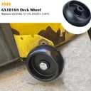4 Pack GX10168 Deck Wheel for John Deere Z425 Z445 Z355E Tractors | Replace John Deere GX10168 Gauge Wheel with Hardware for D110 D130 D140 D170 L110 L120 L130 LA115 LA135 LA145 Z225 Z335E Z345