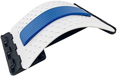 Back Massager Stretcher Equipment Massage Tools Massageador Magic Stretch Fitness Lumbar Support Relaxation Spine Pain Relief (White-Blue) 