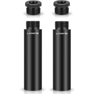 Mic Stand Extension Tube, 4 Pcs 5/8" Female to 5/8" Male Microphone Extension Pipe with with 2 Pcs 3/8" to 5/8" Metal Adapter for Desk Stands/Arm Stand