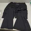 YEOREO CoreFlex Women Workout Flare Leggings with Pockets Hidden Scrunch High Waisted Cargo Gym Yoga No Front Seam Leggings (3X-Large, Black)