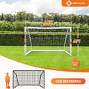 ORIENGEAR 6 x 4 FT Soccer Goals for Backyard, Portable PVC Soccer Goal with 68mm Frame, PE Net, Carry Bag, Ground Stakes, Tool-Free Setup for Kids, Youth, Park, School and Shooting Practice