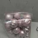 116Pcs Pink Christmas Ball Ornaments Set, Shatterproof Christmas Hanging Decoration Set with Gift Box, Assorted Decorative Baubles Set for Xmas Tree/Home/Wedding/Party/Holiday (Pink)