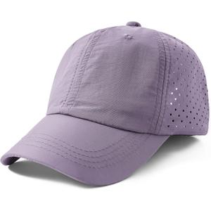 Jastore Kids Sun Hats for Girls Boys Quick Drying Baseball Cap Lightweight Sun Protection Hat for Outdoor Activity (3-6 Years, Purple)