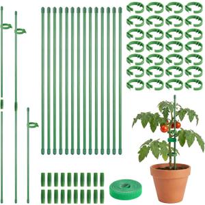30 Pcs Plant Support Stakes Height Adjustable (17.7, Inches)